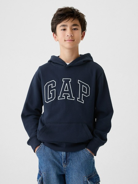GAP Gyerek pulóver logóval és fleece béléssel GAP