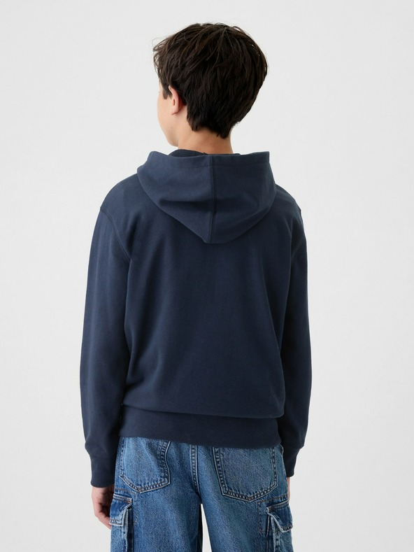 GAP Gyerek pulóver logóval és fleece béléssel GAP
