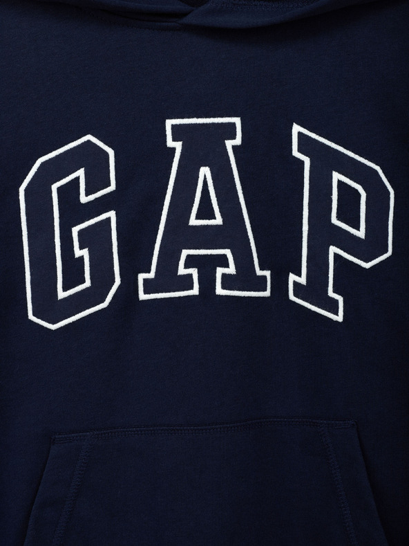 GAP Gyerek pulóver logóval és fleece béléssel GAP