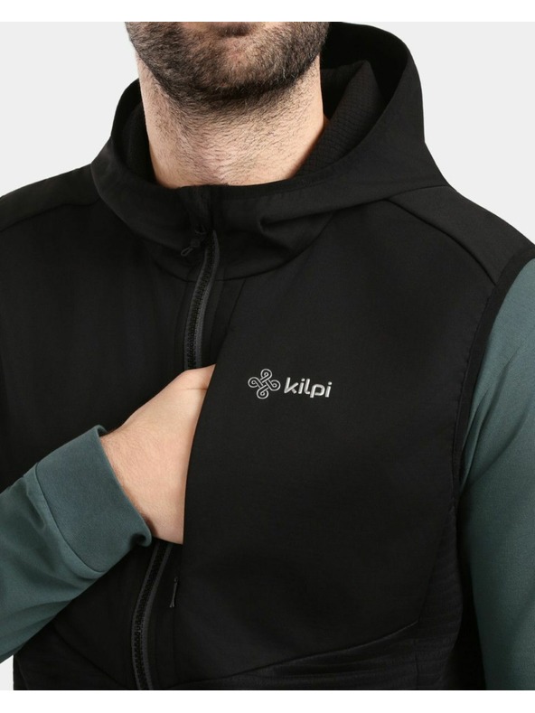 Kilpi Férfi hibrid outdoor mellény Kilpi ENIA-M Fekete