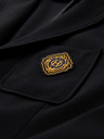 Ombre Clothing Férfi klasszikus slim fit szabású blazer arany gombokkal és Heritage emblémával - fekete V2 OM-BLZB-0166 Ombre Clothing