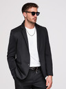 Ombre Clothing Férfi kapucnis dzseki sárkány applikációval a háton - fekete V1 OM-BLZB-0165 Ombre Clothing