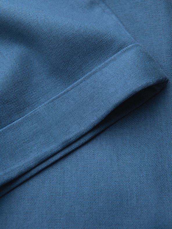 Ombre Clothing Férfi chino nadrág lenvászon keverékből - kék denim V5 P1522 Ombre Clothing