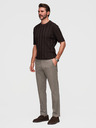 Ombre Clothing Férfi chino nadrág REGULAR FIT finom szerkezettel - szürke V1 P1518 Ombre Clothing