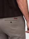 Ombre Clothing Férfi chino nadrág REGULAR FIT finom szerkezettel - szürke V1 P1518 Ombre Clothing