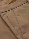Ombre Clothing Férfi chino nadrág REGULAR FIT finom szerkezettel - sötét bézs V2 P1518 Ombre Clothing