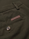Ombre Clothing Férfi chino nadrág REGULAR FIT finom szerkezettel - sötétzöld V4 P1518 Ombre Clothing