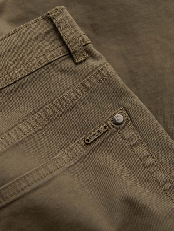 Ombre Clothing Férfi chino nadrág mérethez igazított - oliva V3 O1523 Ombre Clothing