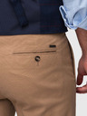 Ombre Clothing Férfi chino nadrág SLIM FIT - világos barna V2 P1524 Ombre Clothing
