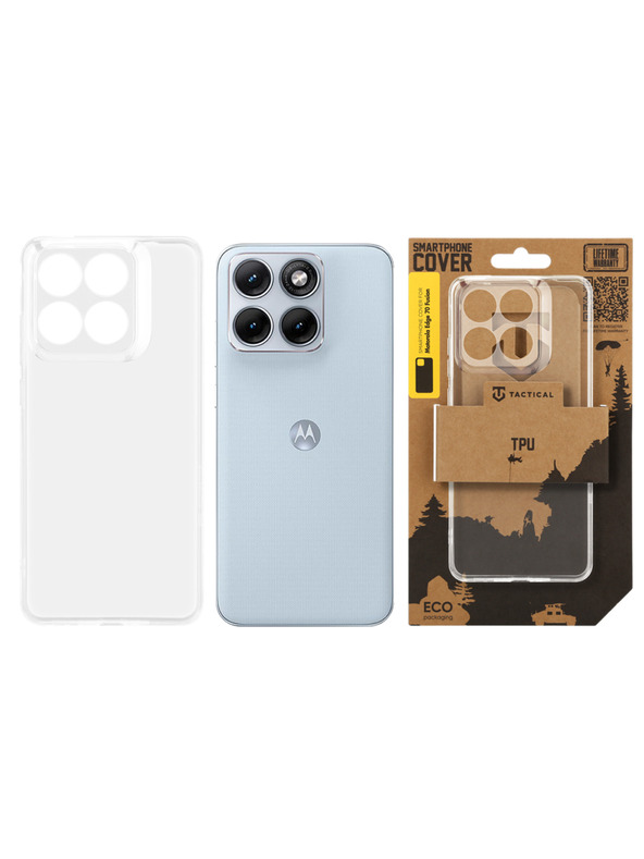 Tactical Tactical TPU Tok Motorola Edge 70 Fusion Transparent számára