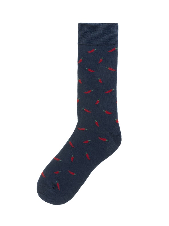 Funky Steps Funky Steps férfi zokni chili paprika motívummal FSC183