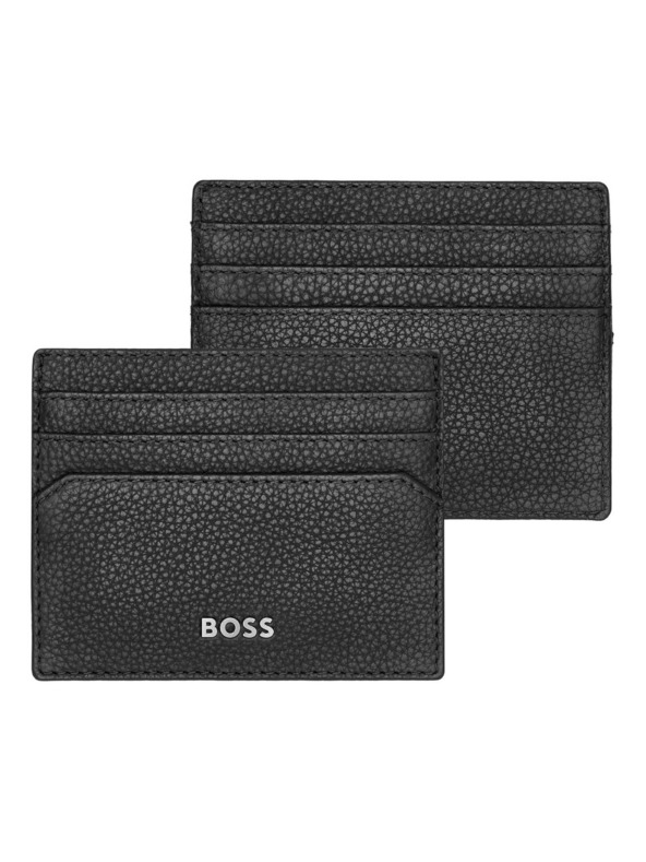 Hugo Boss Hugo Boss Classic fekete bőr kártyatartó HLC416A
