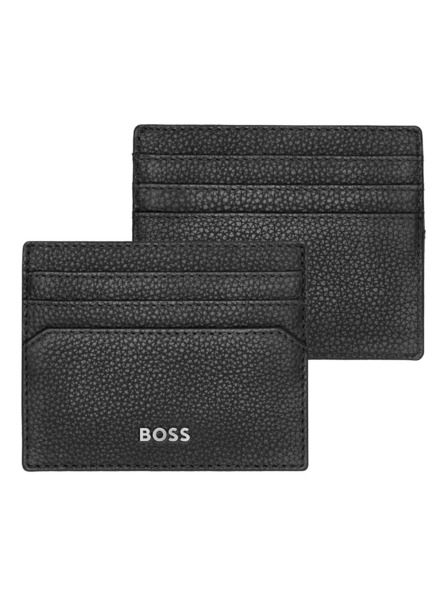 Hugo Boss Hugo Boss Classic fekete bőr kártyatartó HLC416A