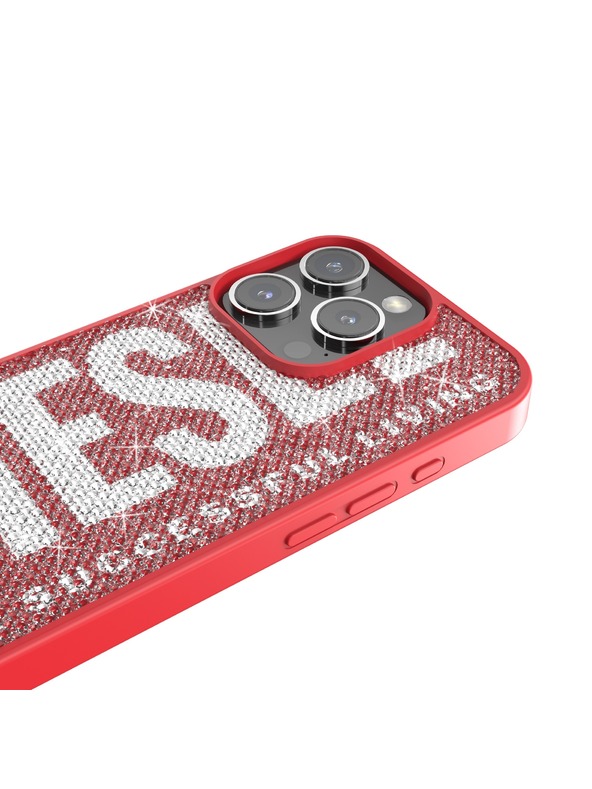 Diesel Diesel iPhone 16 Pro tok Swarovski kristályokkal piros 60188