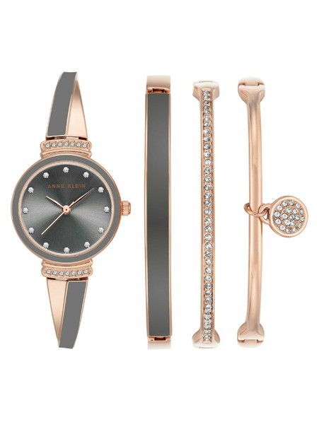 Anne Klein Rózsaarany női óra és ékszer szett Anne Klein