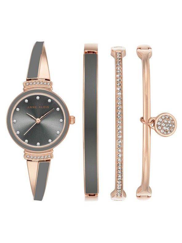 Anne Klein Rózsaarany női óra és ékszer szett Anne Klein