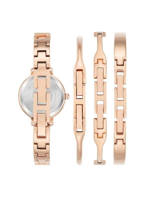 Anne Klein Rózsaarany női óra és ékszer szett Anne Klein