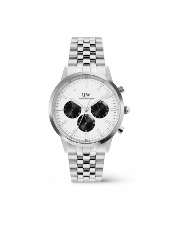 Daniel Wellington Daniel Wellington férfi Iconic Chronograph Arch 5-Link Panda DW00100872 óra