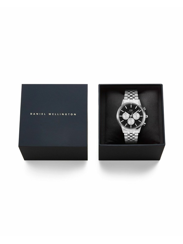 Daniel Wellington Daniel Wellington férfi Iconic Chronograph Arch 5-Link Panda DW00100873 óra
