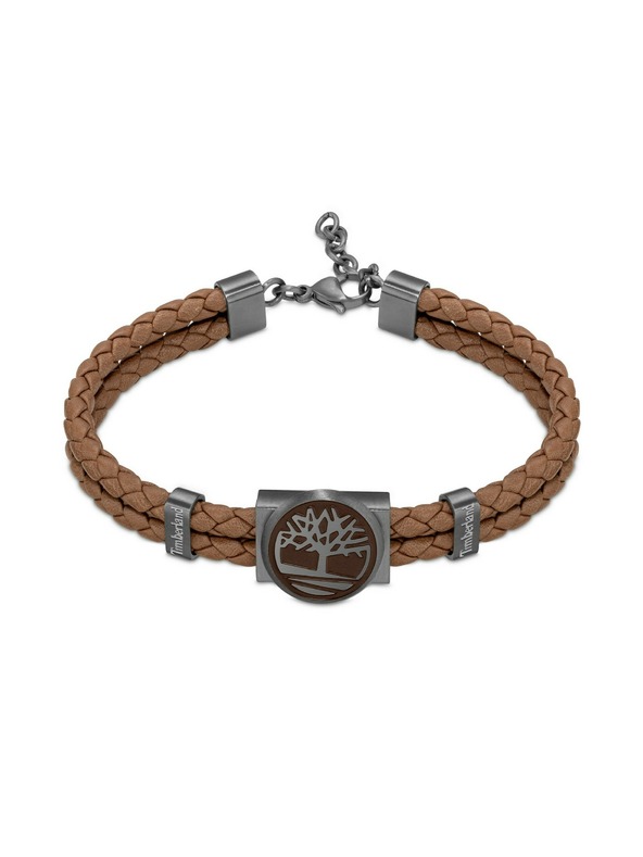 Timberland Timberland dupla férfi bőr karkötő barna TDAGB0001902