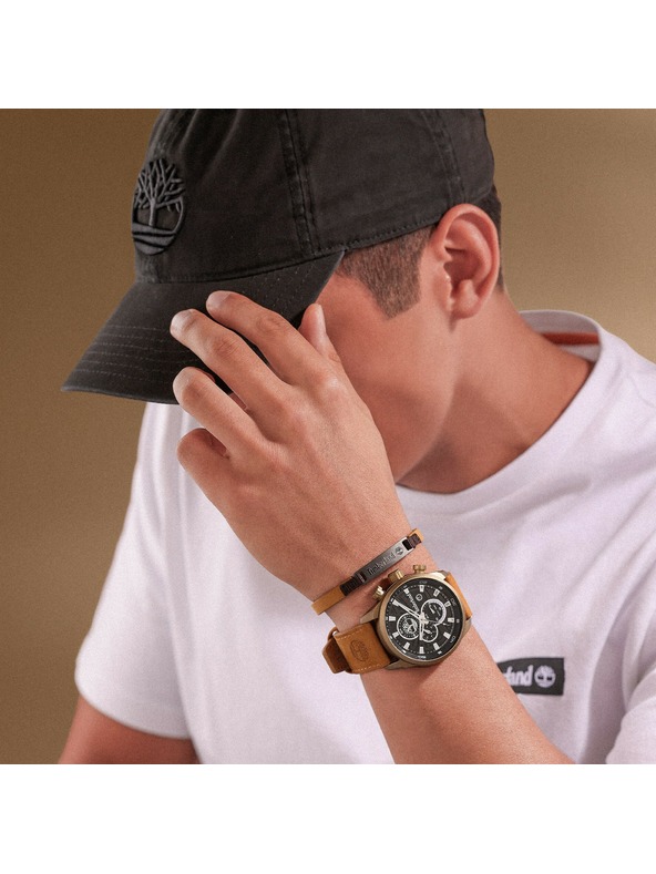 Timberland Timberland férfi bőr karkötő világos barna TDAGB0002202