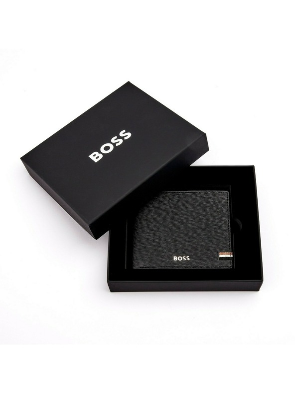 Hugo Boss Férfi fekete bőr pénztárca Hugo Boss Iconic HLW421A