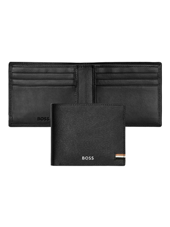 Hugo Boss Férfi fekete bőr pénztárca Hugo Boss Iconic HLW421A