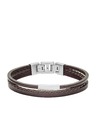 Fossil Férfi bőr karkötő Fossil JF03323040