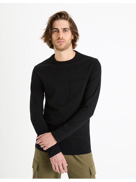 Celio Fekete férfi basic ing zsebekkel Celio
