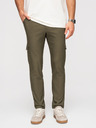 Ombre Clothing Férfi nadrág REGULAR cargo zsebbel - sötét olívazöld V1 P1515 Ombre Clothing