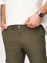 Ombre Clothing Férfi nadrág REGULAR cargo zsebbel - sötét olívazöld V1 P1515 Ombre Clothing