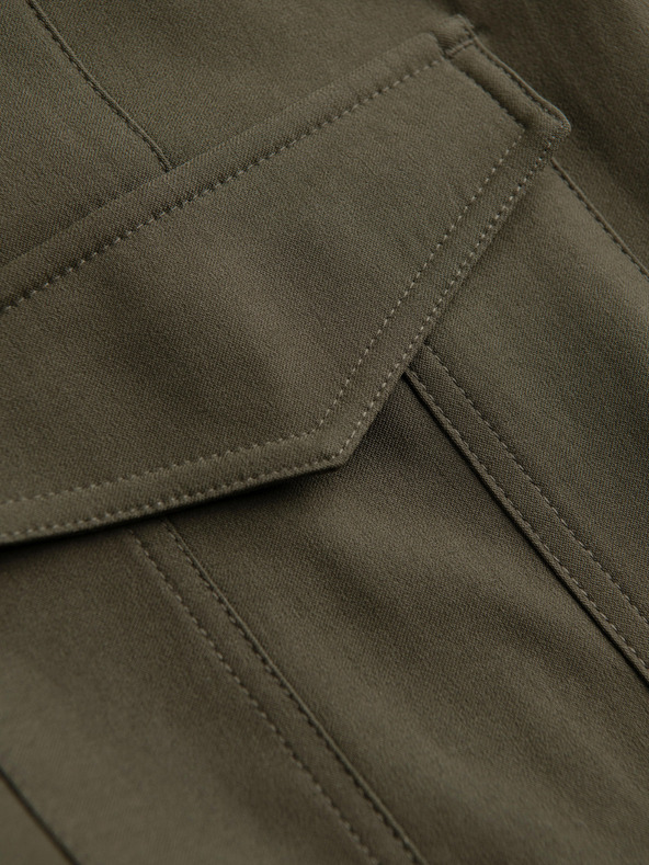 Ombre Clothing Férfi nadrág REGULAR cargo zsebbel - sötét olívazöld V1 P1515 Ombre Clothing