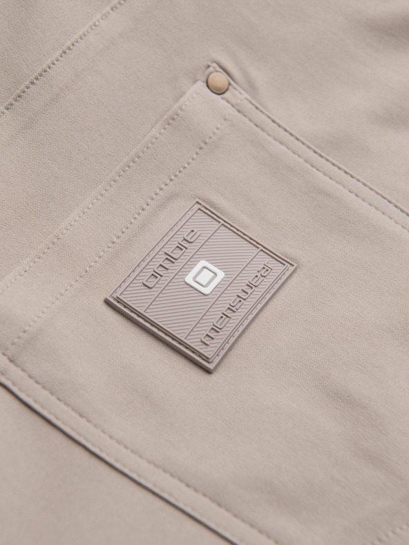 Ombre Clothing Férfi nadrág REGULAR cargo zsebbel - bézs V3 P1515 Ombre Clothing