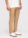 Ombre Clothing Férfi nadrág REGULAR cargo zsebbel - világosbarna V4 P1515 Ombre Clothing