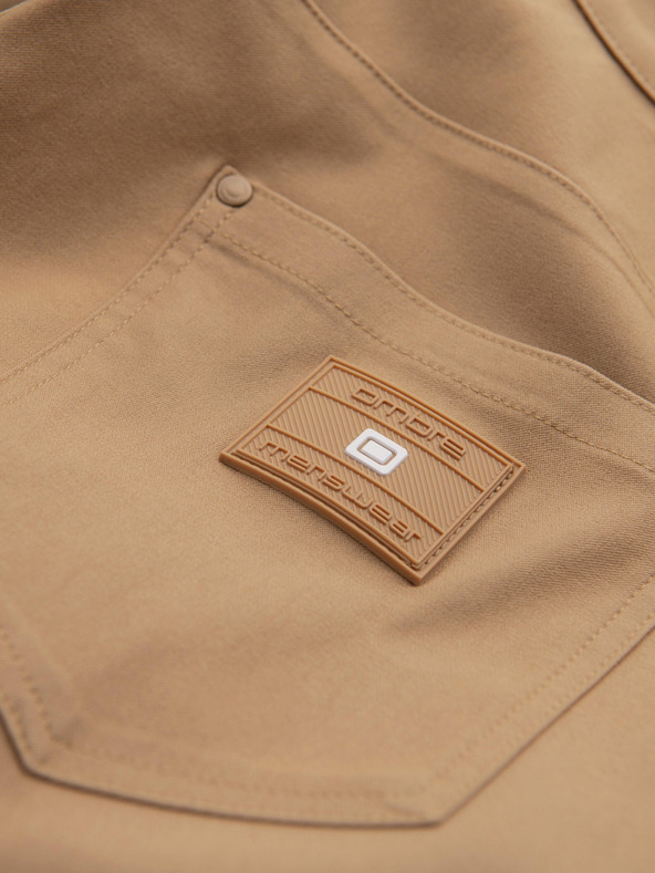 Ombre Clothing Férfi nadrág REGULAR cargo zsebbel - világosbarna V4 P1515 Ombre Clothing