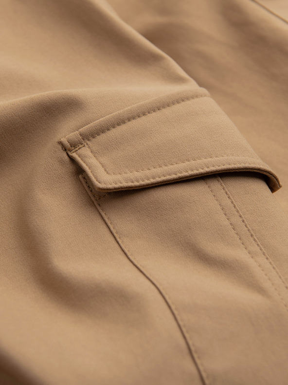 Ombre Clothing Férfi nadrág REGULAR cargo zsebbel - világosbarna V4 P1515 Ombre Clothing