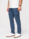 Ombre Clothing Férfi nadrág egyenes szárral és cipzáras zsebbel - sötétkék V1 P1517 Ombre Clothing
