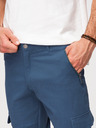 Ombre Clothing Férfi nadrág egyenes szárral és cipzáras zsebbel - sötétkék V1 P1517 Ombre Clothing