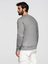 Ombre Clothing Férfi hoodie BASIC kerek nyakkal - szürke Ombre Clothing