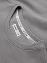 Ombre Clothing Férfi hoodie BASIC kerek nyakkal - szürke Ombre Clothing