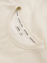 Ombre Clothing Férfi hoodie BASIC kerek nyakkal - krémszínű Ombre Clothing