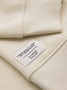 Ombre Clothing Férfi hoodie BASIC kerek nyakkal - krémszínű Ombre Clothing