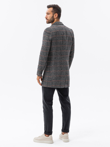 Ombre Clothing Fekete Férfi Ombre Ruházat Kabát C500
