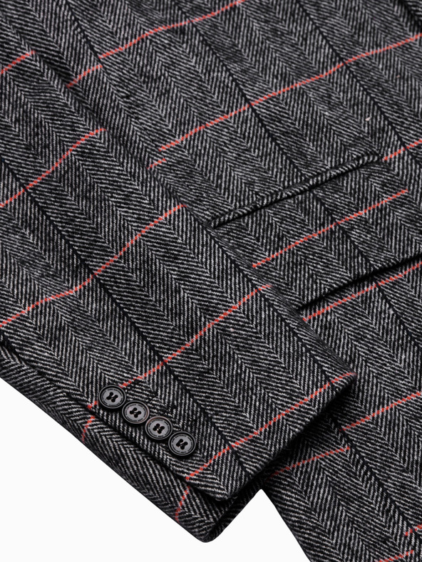 Ombre Clothing Fekete Férfi Ombre Ruházat Kabát C500