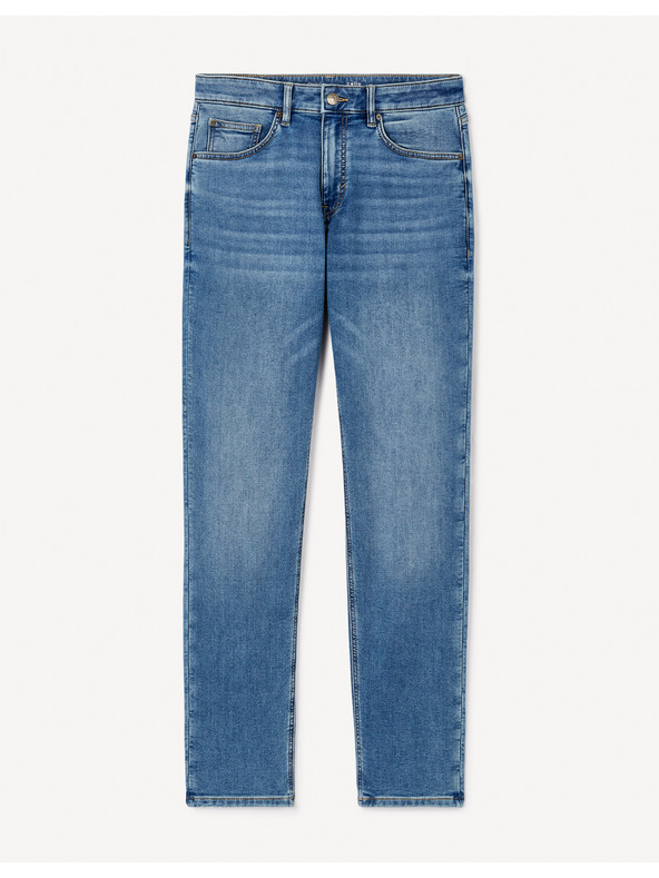 Celio Kék férfi egyenes szabású farmernadrág Celio C15 Stlmaille