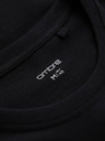 Ombre Clothing Fekete férfi nyomtatott póló Ombre Ruházat