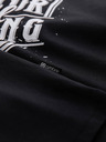 Ombre Clothing Fekete férfi nyomtatott póló Ombre Ruházat