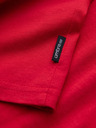 Ombre Clothing Piros férfi pamut alap férfi póló Ombre Ruházat