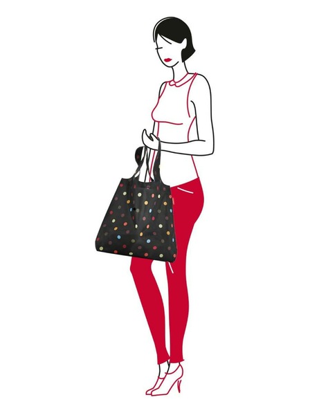Reisenthel Fekete pöttyös bevásárlótáska Reisenthel Mini Maxi Shopper