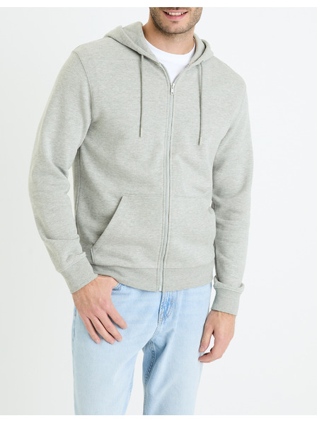 Celio Világosszürke férfi alap pulóver Celio Fethree